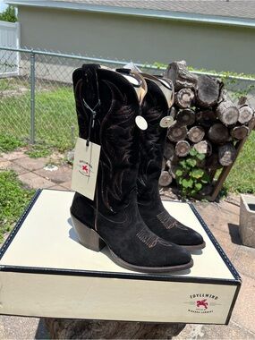 Idyllwind Black Suede Western Boots for Women